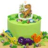 Bougie dinosaure sur gâteau
